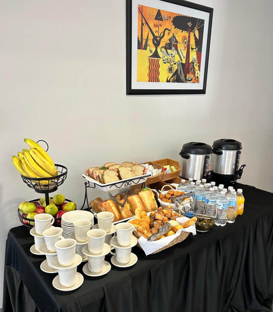 Coffee break ejecutivo institucional para capacitaciones de empresas en Benito Juarez