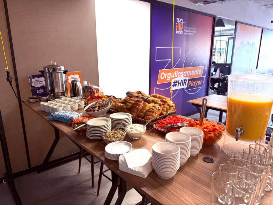 Servicio de coffee break premium para congresos y juntas de consejo en Miguel Hidalgo